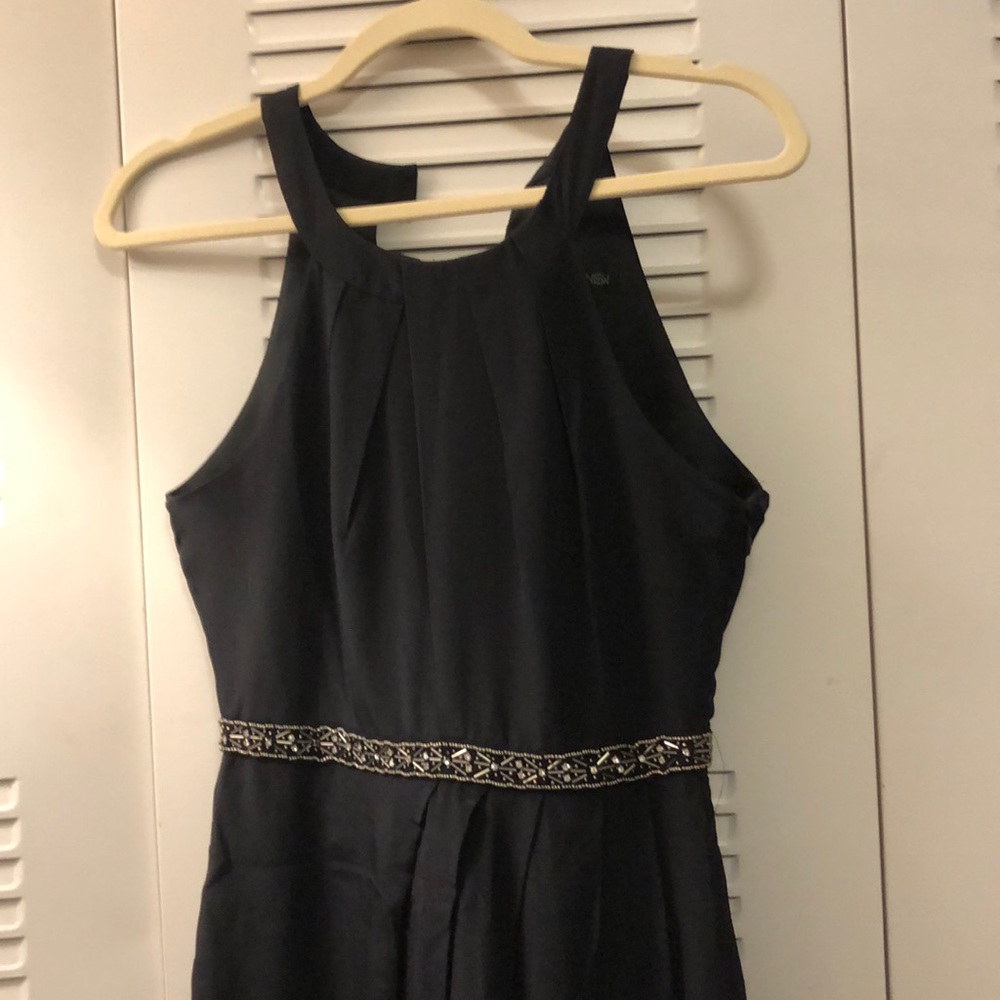 Black silk dress